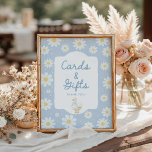 Blue Silly Goose Cards & Gifts Sign