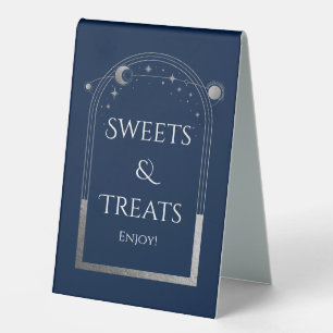 Blue Silver Celestial Sweets & Treats Wedding