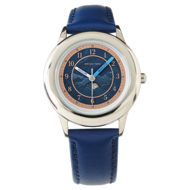 Blue & Silver Moon Watch (Front)