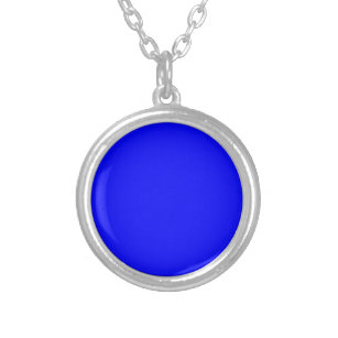 Blue Silver Plated Necklace