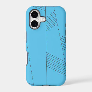 Blue, simple, elegant, abstract line pattern