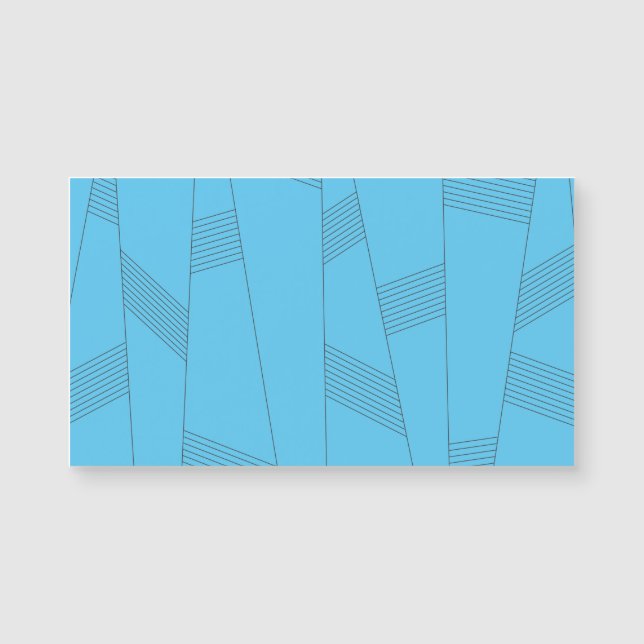 Blue, simple, elegant, abstract line pattern (Front)