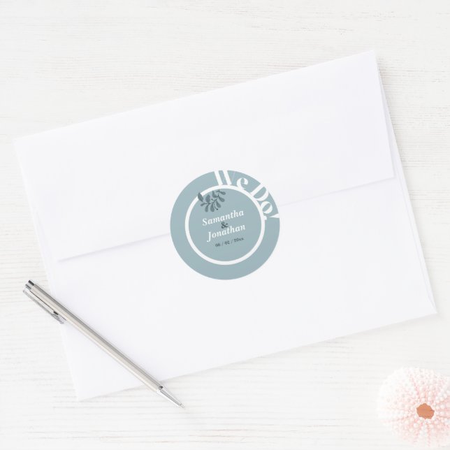 Blue Simple Wedding Envelope Seal (Envelope)
