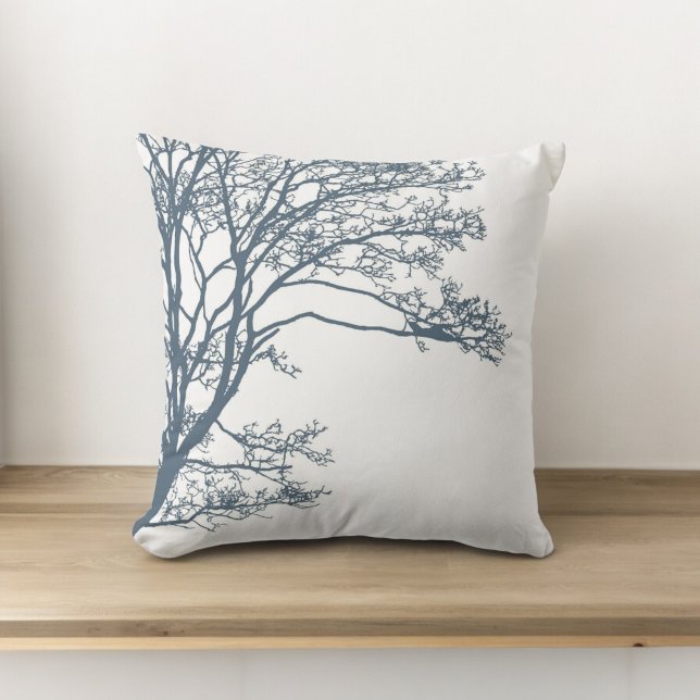 Blue Single Tree Boho Cushion (Creator Uploaded)