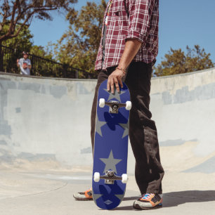 Blue Skateboard Grey Stars HAMbyWG