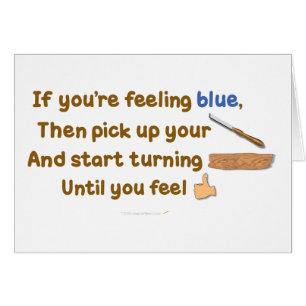 Blue Skew Woodturning Poem