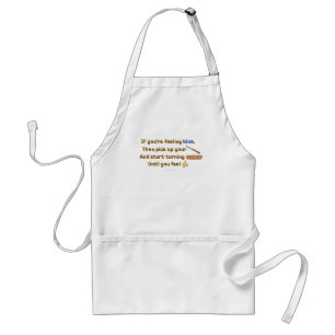Blue Skew Woodturning Poem Standard Apron