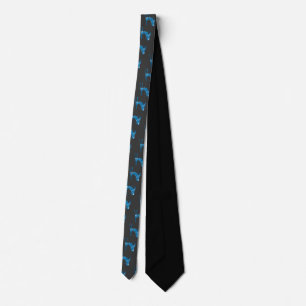 Blue-Skier Tie
