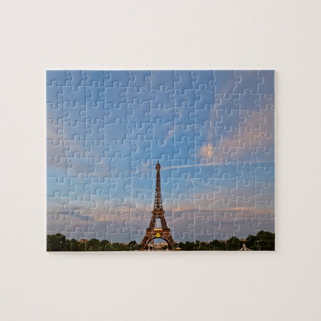 Blue Skies and the Eiffel Tower - 8x10 - 110 pcs Jigsaw Puzzle (Horizontal)