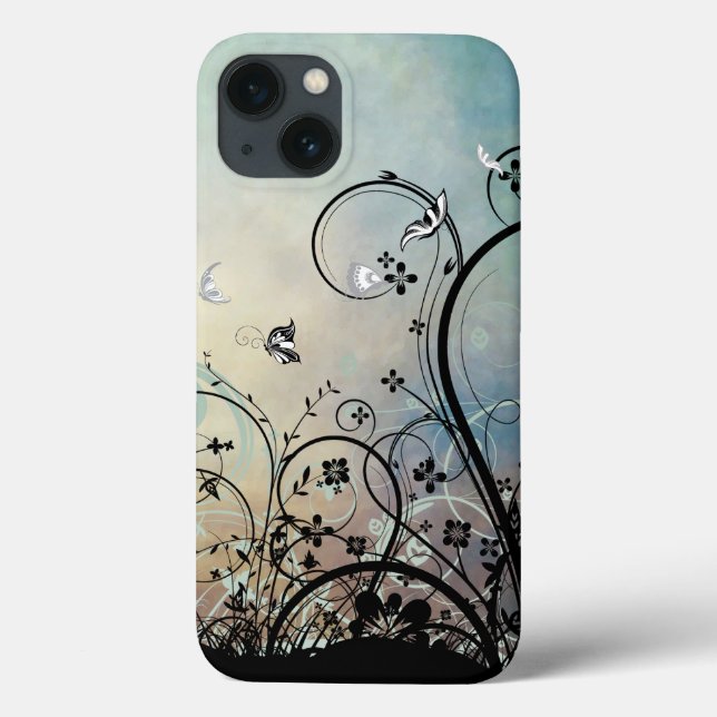 Blue Skies & Butterflies Case-Mate iPhone Case (Back)
