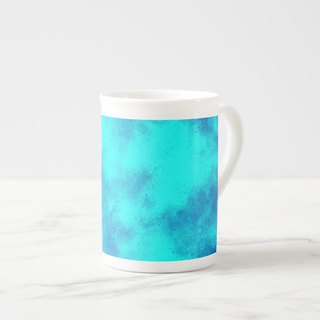 Blue Skies Cloud Effect  Bone China Mug (Front Right)