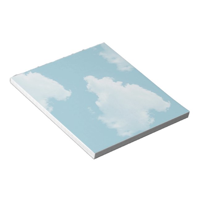 Blue Skies Clouds Notepad (Angled)