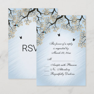 Blue Skies Fall RSVP Card