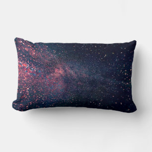 Blue skies filled of stars lumbar cushion