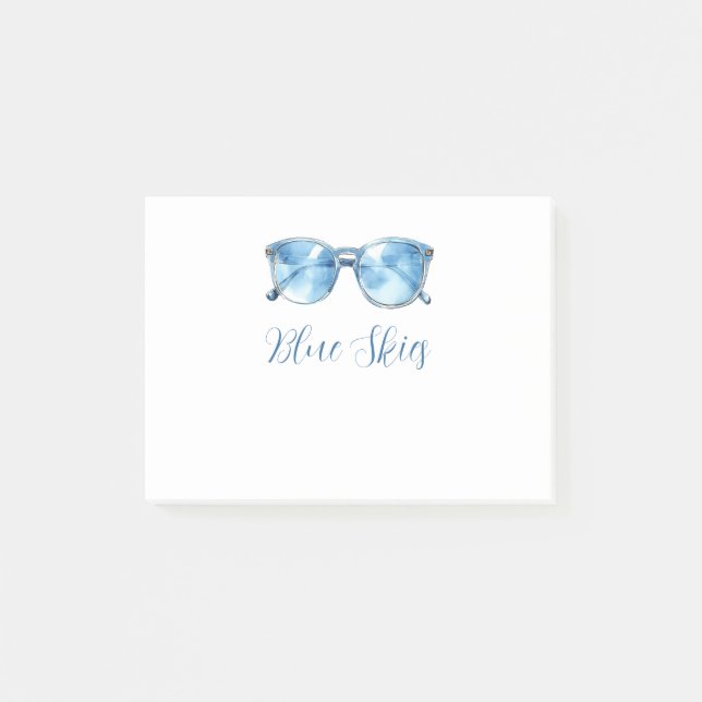 Blue Skies Sunglasses Post-it Notes (Front)