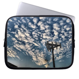 Blue Skies with Scattered Clouds - HDR Laptop Sleeve