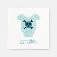 Blue Skull and Bones Baby Outfit Baby Shower
