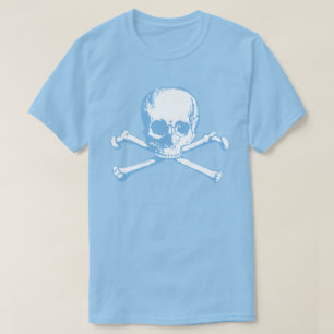 Blue Skull And Crossbones T-Shirt