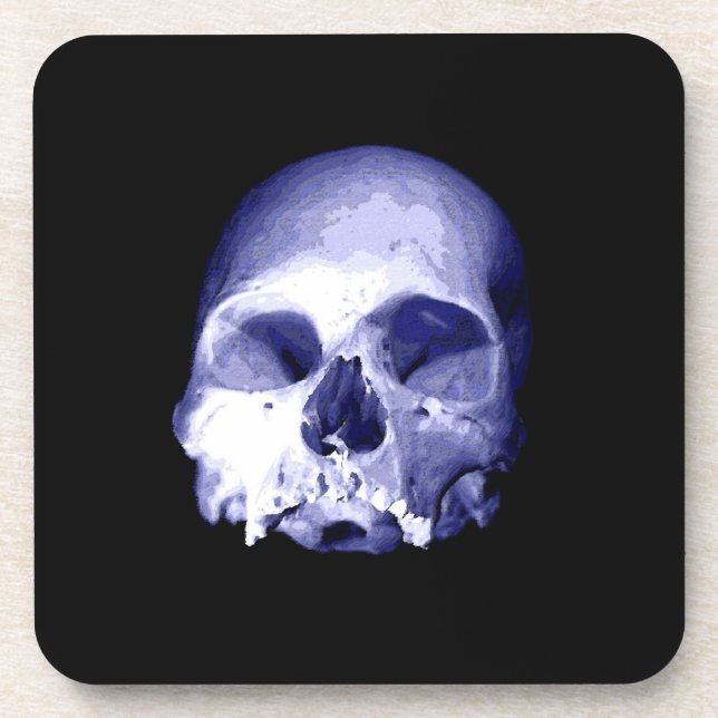 Blue Skull Coaster (Front)