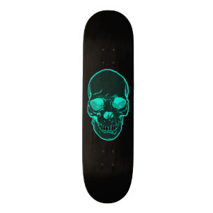 Blue Skull Graphics Skateboard for Boys & Girls