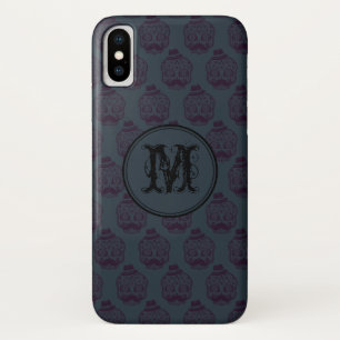 Blue Skull Halloween Personalized Monogram iPhone X Case