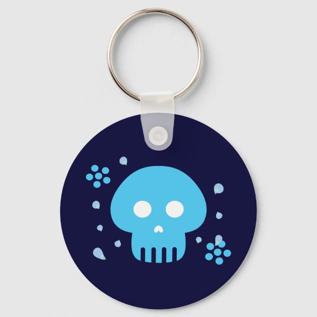 Blue Skull Key Ring (Front)