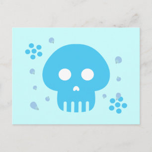 Blue Skull Postcard