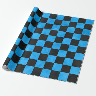 Blue Skulls and Sunflower Series Design 14 Wrapping Paper
