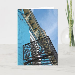 Blue Sky and Building Card