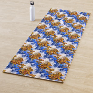 Blue Sky And Clouds Abstract Art Personalised Yoga Mat