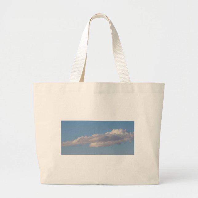 Blue SKY AND CLOUDS JUMBO TOTE (Front)