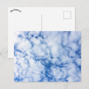 blue sky and clouds postcard