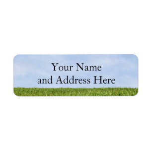 Blue Sky And Green Grass (Earth Day Is Every Day) Return Address Label