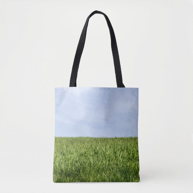 Blue Sky And Green Grass (Earth Day Is Every Day) Tote Bag (Front)