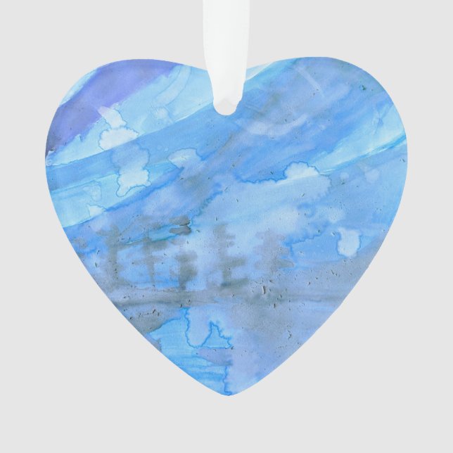 blue sky and trees Christmas 2020 ornament (Front)