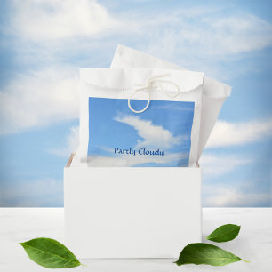 Blue Sky and White Cloud Customisable Favour Bag