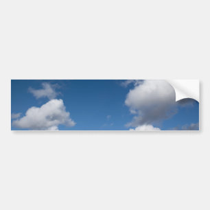 blue sky and white clouds bumper sticker