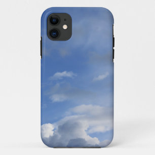 Blue sky and white clouds iPhone 11 case