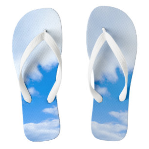 Blue sky and white clouds thongs