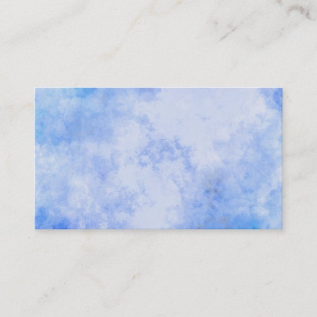 Blue Sky Background Business Cards (Front)