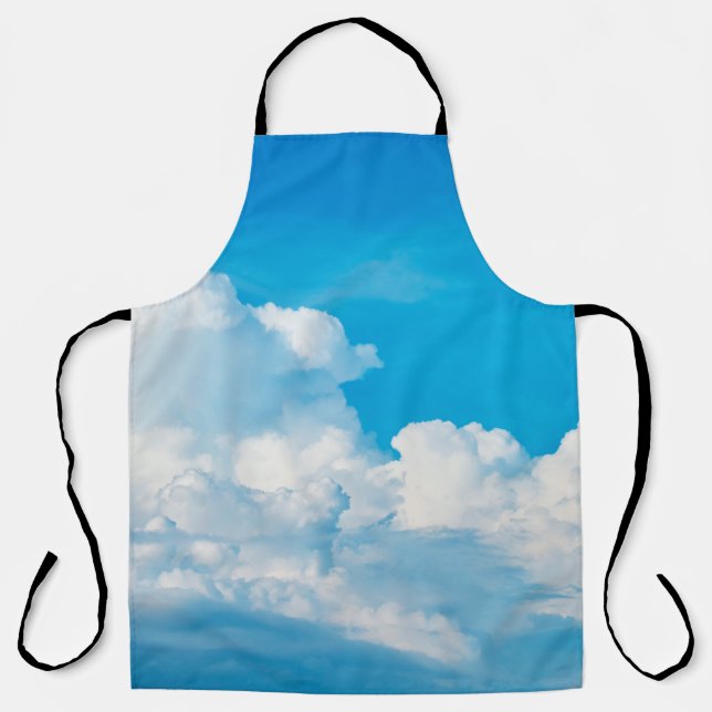 Blue sky background clouds white apron (Front)