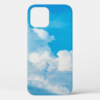 Blue sky background clouds white