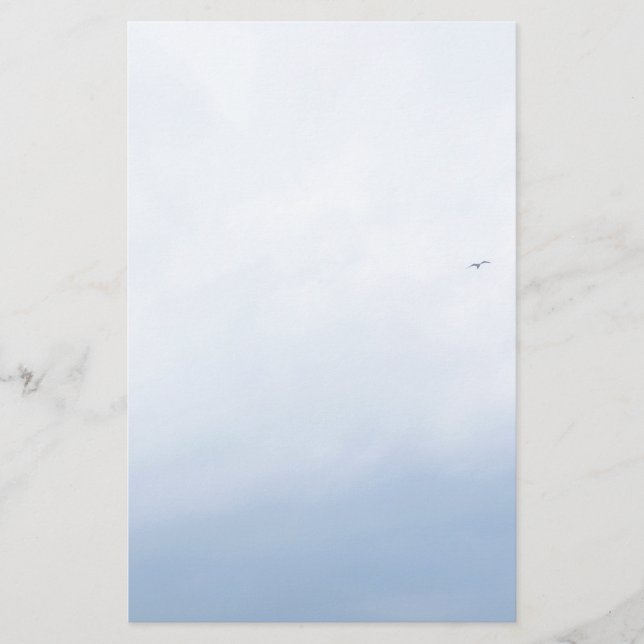 Blue Sky Birds Stationery (Front)