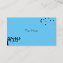 Blue Sky Birds Trees Leaves Silhouette Nature