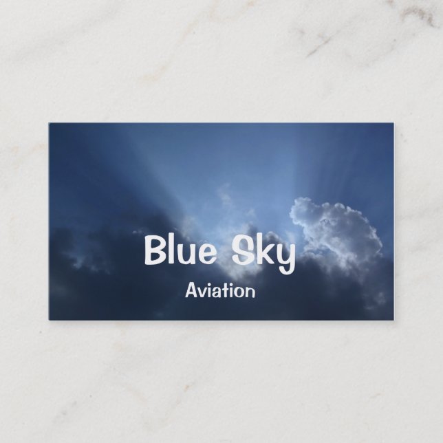 Blue Sky Business Card (Front)