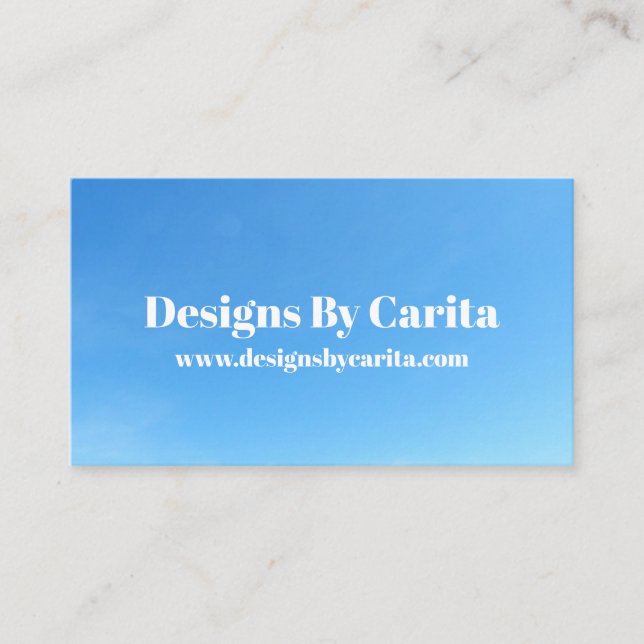 Blue Sky  Business Card (Front)