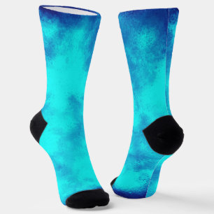 Blue Sky Cloud Effect Sustainable Crew Sock