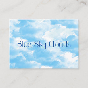 Blue Sky Clouds Business Card