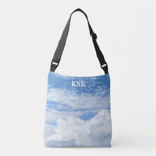 BLUE SKY CLOUDS PHOTO CROSSBODY BAG
