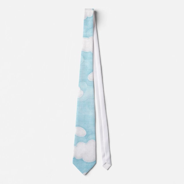 Blue Sky Clouds - Tie (Front)